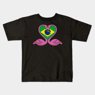 Flamingo Brazil Kids T-Shirt